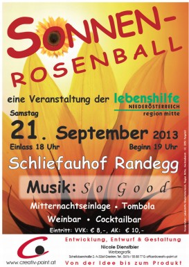 Plakat Sonnenrosenball 2013
