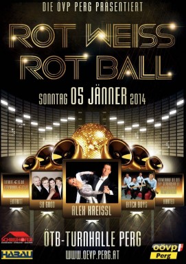 Plakat Rot-Weiß-Rot-Ball Perg 2014